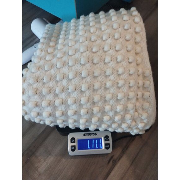 j.ing Ivory Cream Popcorn Knit Textured Drawstring Bell Sleeve sweater S - Picture 13 of 13